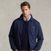 Polo Ralph Lauren Mens French Navy Classic New Fit Bi-swing Windbreaker Jacket In Refined Navy