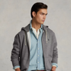 Polo Ralph Lauren Fleece Full-zip Hoodie In Ash Grey Heather