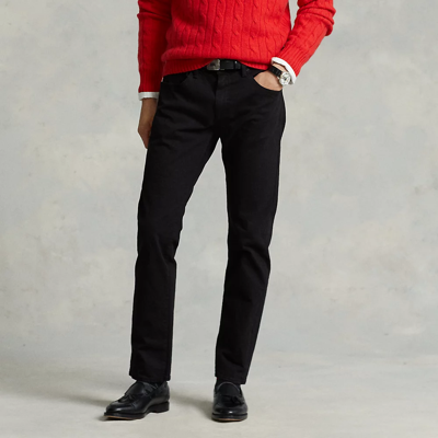 Polo Ralph Lauren Varick Slim Straight Jean In Black Stretch