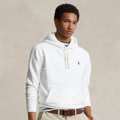 Ralph Lauren The Rl Fleece Hoodie In White