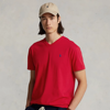 Ralph Lauren Classic Fit Jersey V-neck T-shirt In Carmel Pink