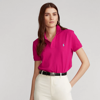Polo Ralph Lauren Classic Fit Mesh Polo Shirt In Pink Sky
