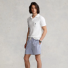 Polo Ralph Lauren 5.75-inch Traveler Classic Swim Trunk In Royal Seersucker