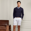 Ralph Lauren Gregory Tailored Linen Short In Optic White