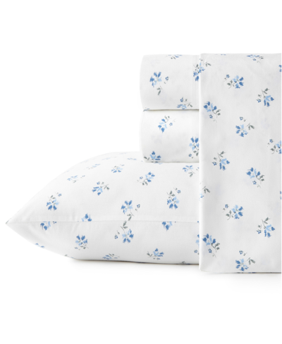 Stone Cottage Cotton Percale 4 Piece Sheet Set, Queen In Sketchy Ditsy