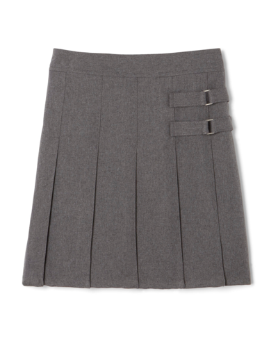French Toast Little Girls Adjustable Waist Two-tab Scooter Skirt In Gray