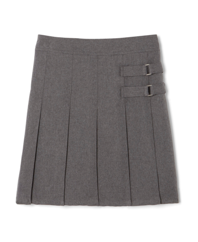 French Toast Kids' Little Girls Adjustable Waist Two-tab Scooter Skirt In Gray