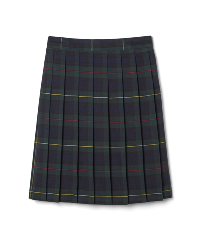 French Toast Big Girls Adjustable Waist Mid-length Plaid Pleated Skirt In Green