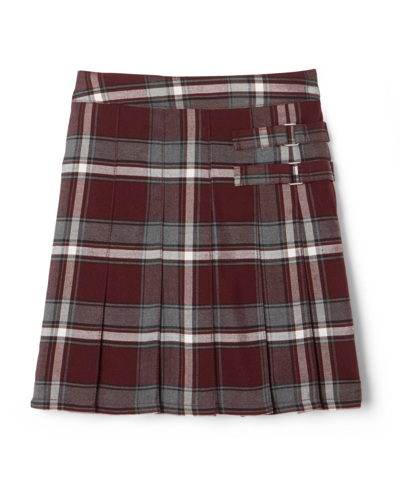 FRENCH TOAST BIG GIRLS ADJUSTABLE WAIST PLAID TWO-TAB SCOOTER PLAID SKIRT