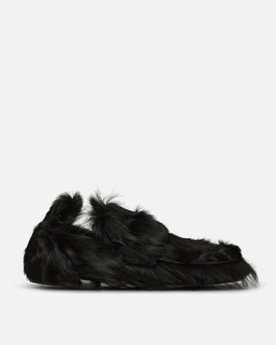 Dries Van Noten Fur Loafers In Black | ModeSens display picture 2