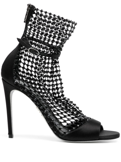 René Caovilla Galaxia 100mm Crystal-embellished Sandals In Black