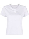 Alexander Wang Logo-print Cotton T-shirt In Grey