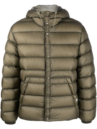 C.p. Company Hooded Down Jacket In Grey