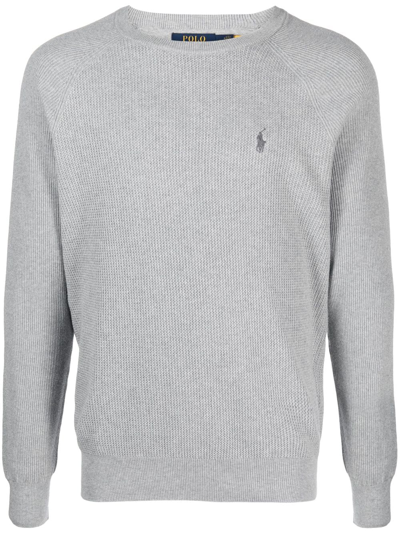 Polo Ralph Lauren Polo Pony Cotton Sweatshirt In Grey