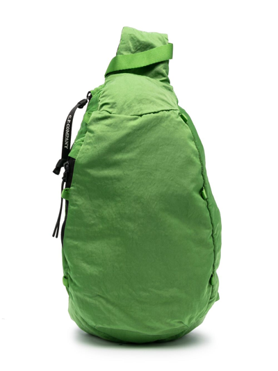 C.p. Company Kids' Lens Detail Crossbody Bag In Green
