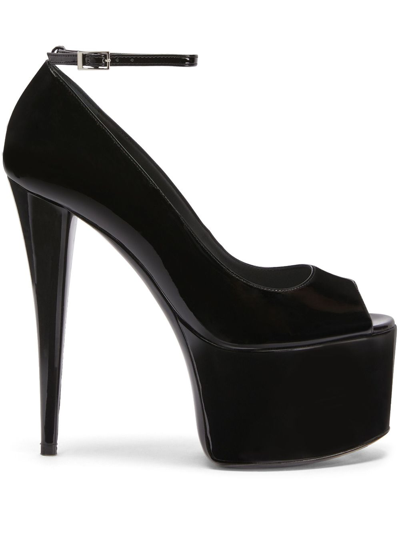 Giuseppe Zanotti Aida 150mm Platform Sandals In Black