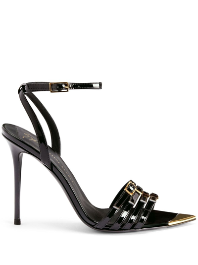 Giuseppe Zanotti Intriigo Slim High Heel Sandals In Black