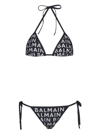 BALMAIN LOGO-PRINT BIKINI SET