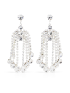 Magda Butrym Crystal Cascade Drop Earrings In Metallic