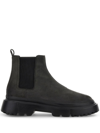 HOGAN CHELSEA ROUND-TOE SUEDE BOOTS