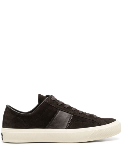 Tom Ford Panelled Low-top Sneakers In Black