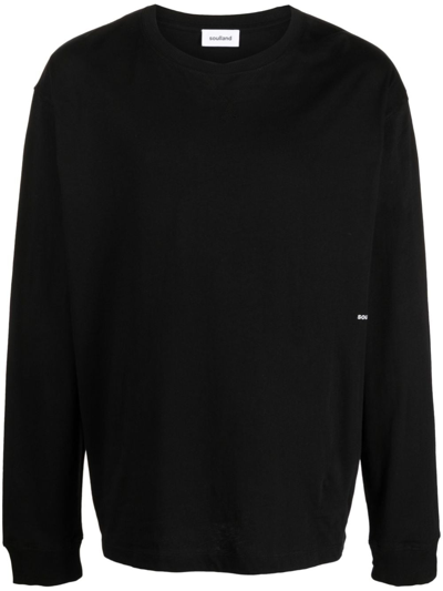 Soulland Dima Long-sleeved T-shirt In Black