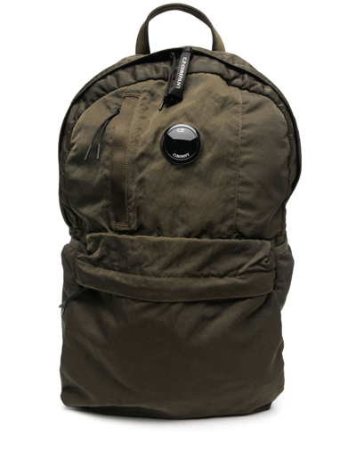 C.p. Company Nylon B Lens-detail Backpack In Green