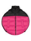 Mm6 Maison Margiela Embroidered-logo Padded Gilet In Pink