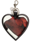 JW ANDERSON HEART-SHAPED LEATHER KEYRING