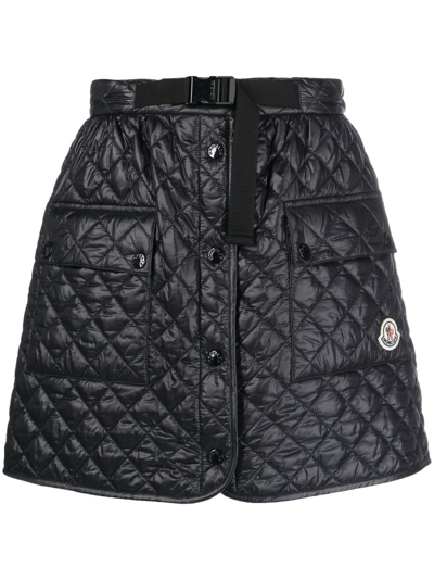 MONCLER QUILTED A-LINE SKIRT