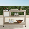 Frontgate Isola Console With Beverage Tub In Weathered