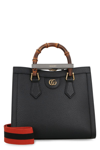 Gucci Diana Leather Tote In Black