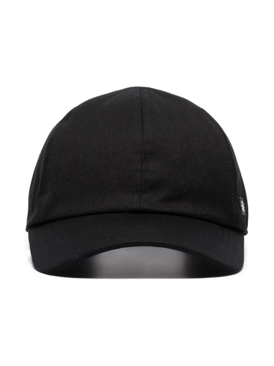 Totême Textured Baseball Cap In Black