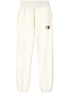 Off-white White Cotton Jogging Trousers In White