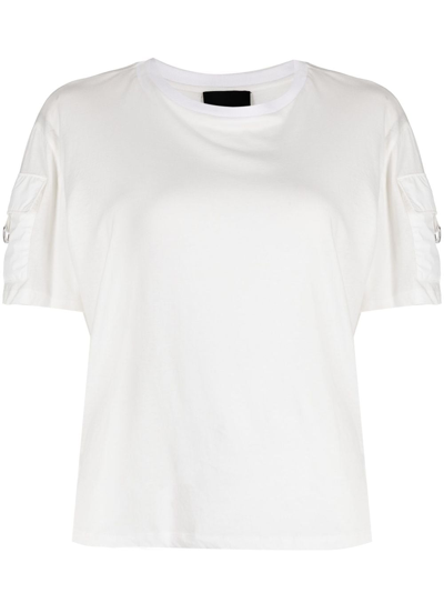 Cynthia Rowley Cargo-pocket Cotton T-shirt In White