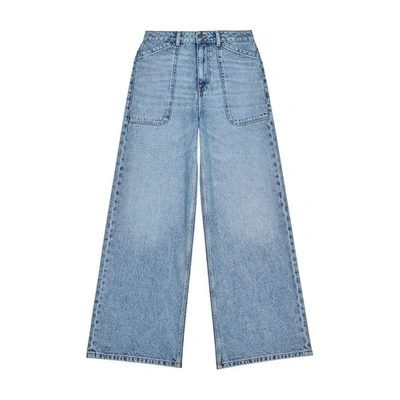 Ba&sh Jeans Mit Weitem Bein In Light Used Blue