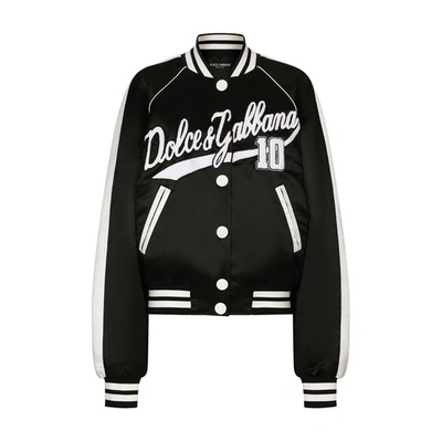 Dolce & Gabbana Jacke Mit Logo In Black