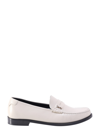 Saint Laurent Off-white Monogram Penny Loafers In White