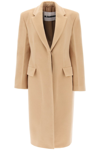 Jil Sander Virgin-wool Single-breasted Coat In Hazel (beige)