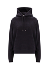 Saint Laurent Hoodie With Embroidered Logo In Black
