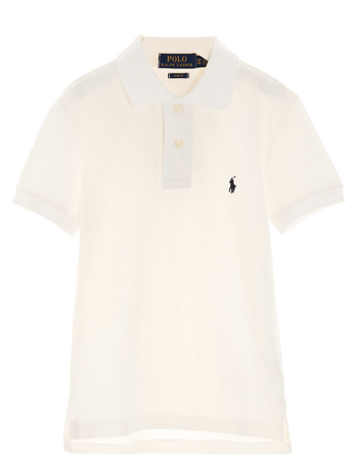 Polo Ralph Lauren Kids' Embroidered Logo Polo Shirt In White
