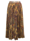 Etro Woman Midi Skirt Sand Size 10 Polyester In Beige