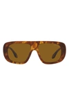 Armani Exchange 56mm Pillow Sunglasses In Red Havana