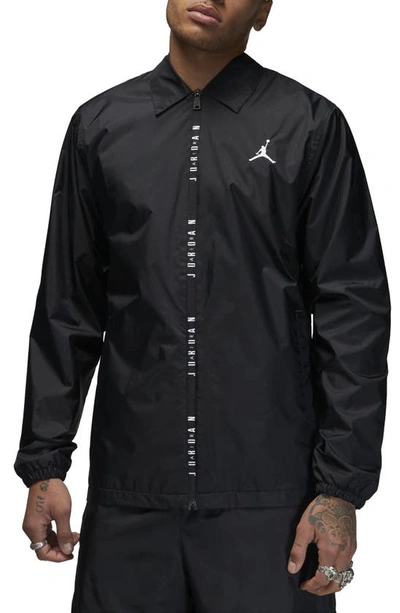 Nike Black Jordan Essentials Jacket In Black/ White
