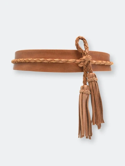 Ada Collection Lucky Wrap Belt In Brown
