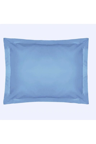 Belledorm Easycare Percale Oxford Pillowcase, One Size In Blue