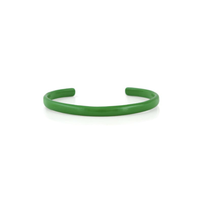 Kris Nations Palette Enamel Cuff Bracelet In Green