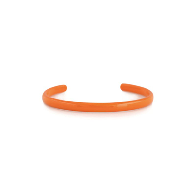 Kris Nations Palette Enamel Cuff Bracelet In Orange