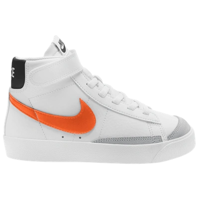 Nike Kids' Boys  Blazer Mid '77 In White/orange
