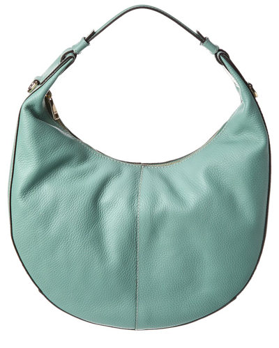 Furla Miastella Small Leather Hobo Bag In Green